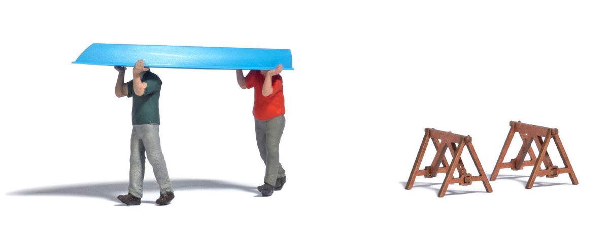 Busch, 79817, Action-Set: Boot tragen, H0