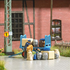 Busch 79910, Aktion-Set: Bahnsteigkarre beladen / H0