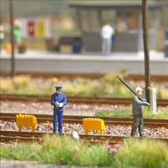 Busch 79922, Action-Set: Rangierer & Wagenmeister Epoche 3-4 / H0