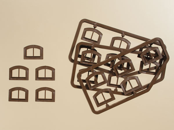 Auhagen, 80215, Fenster M braun, Bausatz / H0 - BKS