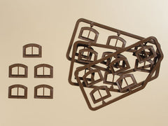 Auhagen, 80215, Fenster M braun, Bausatz / H0 - BKS