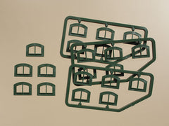 Auhagen, 80216, Fenster M grün, Bausatz / H0 - BKS