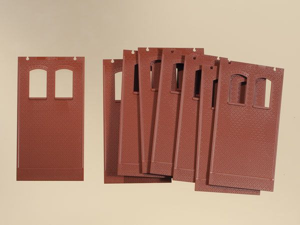 Auhagen, 80521, Wände 2410G rot, Bausatz / H0 - BKS