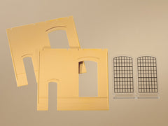 Auhagen, 80602, Wände 2325B gelb, Industriefenster E, Bausatz / H0 - BKS