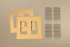 Auhagen, 80603, Wände 2325A gelb, Industriefenster E, Bausatz / H0 - BKS