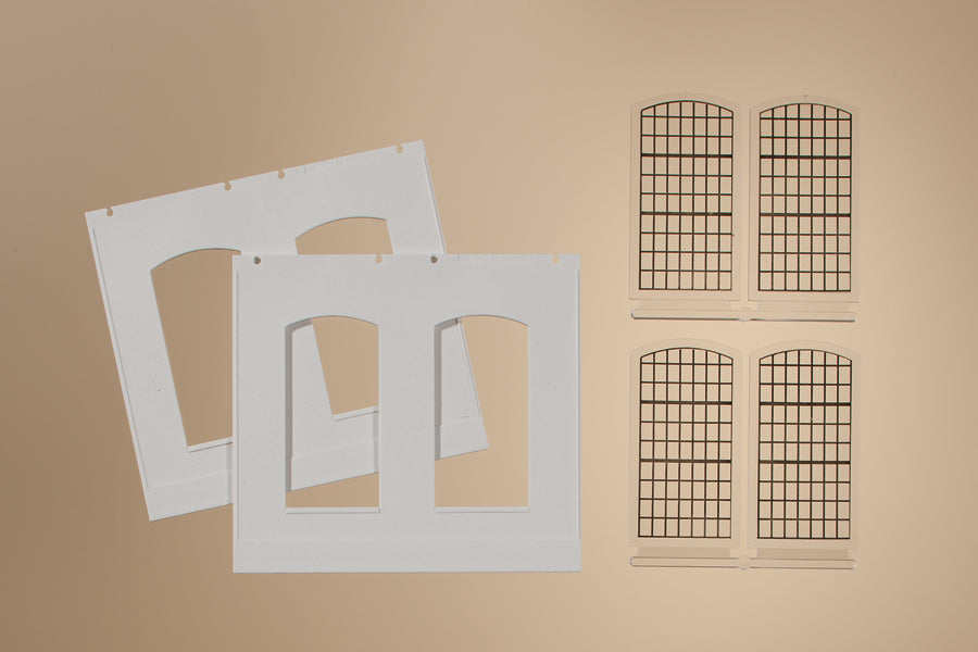 Auhagen, 80703, Wände 2326D geputzt, Industriefenster E, Bausatz / H0 - BKS