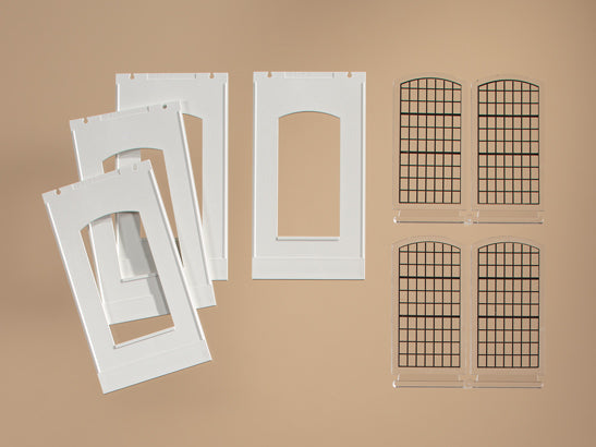 Auhagen, 80709, Wände 2342F geputzt, Industriefenster E, Bausatz / H0 - BKS