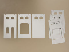 Auhagen, 80719, Wand 2410I, 2410J, Wände 2410L geputzt, Bausatz / H0 - BKS