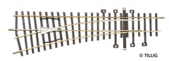 Tillig 82322, Weiche links 15°, Abzweig 15°, Radius 600, Länge 185 mm / H0