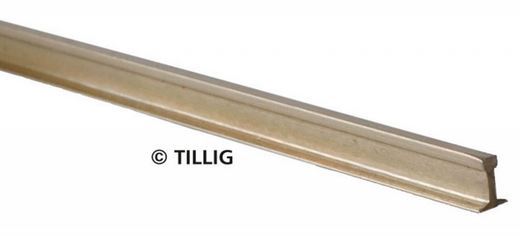 Tillig 82500, Schienenprofil, Neusilber blank, 2,5mm (Code 100), Länge 1.000 mm