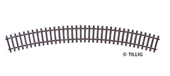Tillig 83006, Schwellenband gebogen R21, R353mm/30' / TT