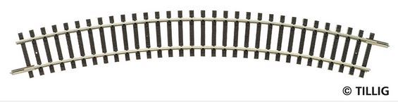 Tillig 83106, Gleisstück R21- R353mm 30°, / TT