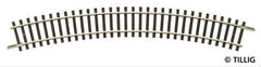 Tillig 83106, Gleisstück R21- R353mm 30°, / TT