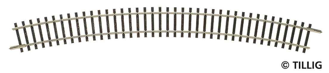 Tillig 83111, Gebogenes Gleis R31, R396, 30Grad, / TT