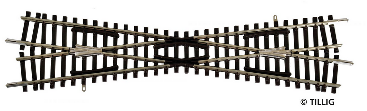 Tillig 83161, Kreuzung K1, 166mm, 15', polarisierbar/ TT