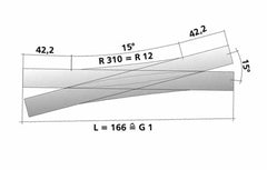Tillig 83300, Doppelkreuzungsweiche, DKW,  / TT
