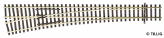 Tillig, 83342, Weiche EW3 links, 207mm, 12', / TT
