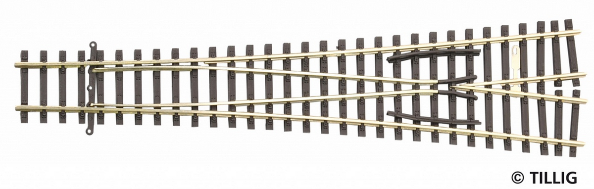 Tillig, 83382,Tillig 83382 - Außenbogenweiche 12'