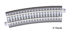 Tillig 83771, Bettungsgleis BR 32: Gebogenes Gleis, R 396 mm/15°, / TT - H0m