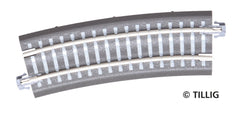 Tillig 83772, Bettungsgleis: Gebog. Gleis, R 346 mm/15° Übergang, /TT - H0m