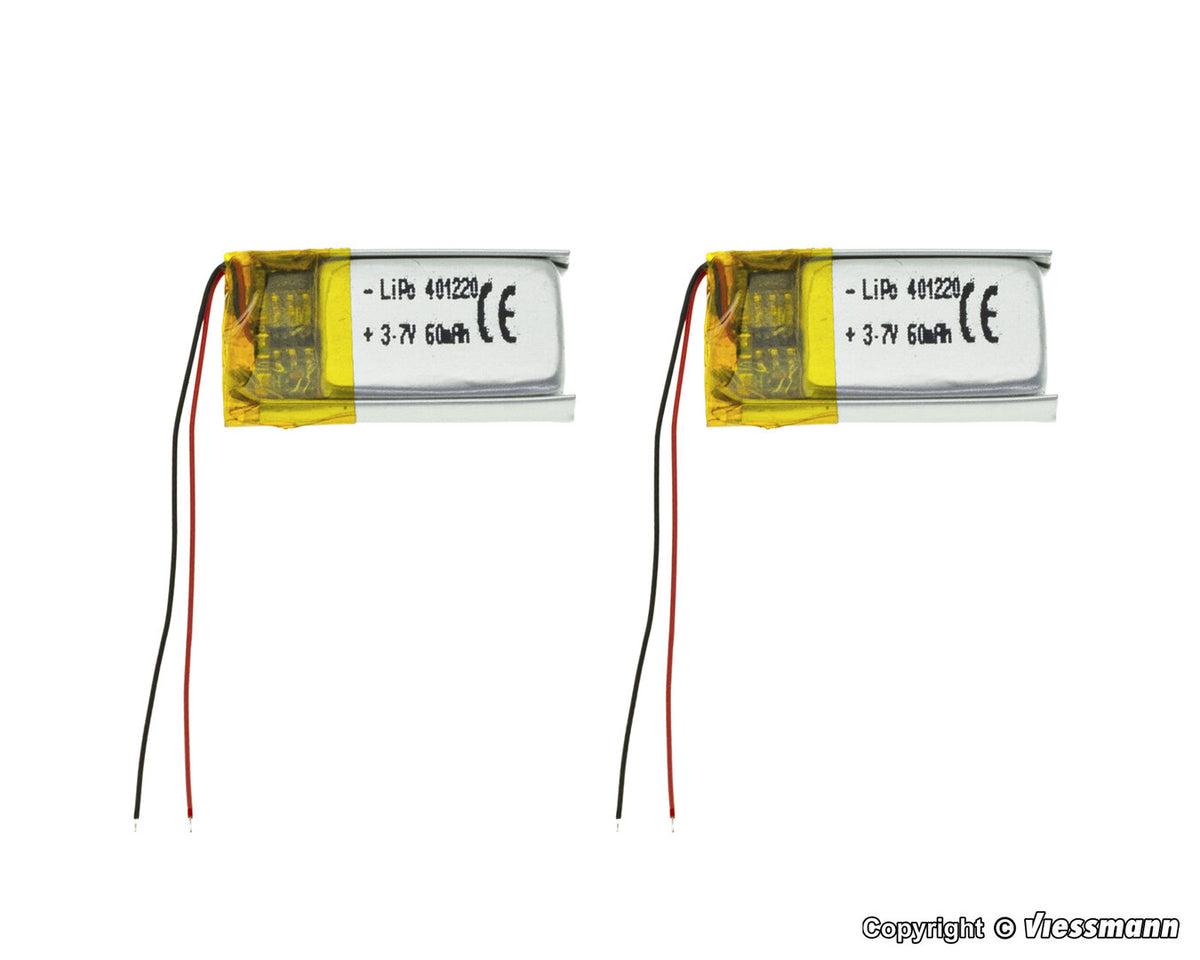 Viessmann 8418, CarMotion Akku für MB ACTROS Fahrzeuge, 2 Stück / H0