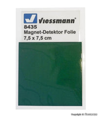 Viessmann 8435, Magnet-Detektor Folie L 7,5 x B 7,5 cm / H0