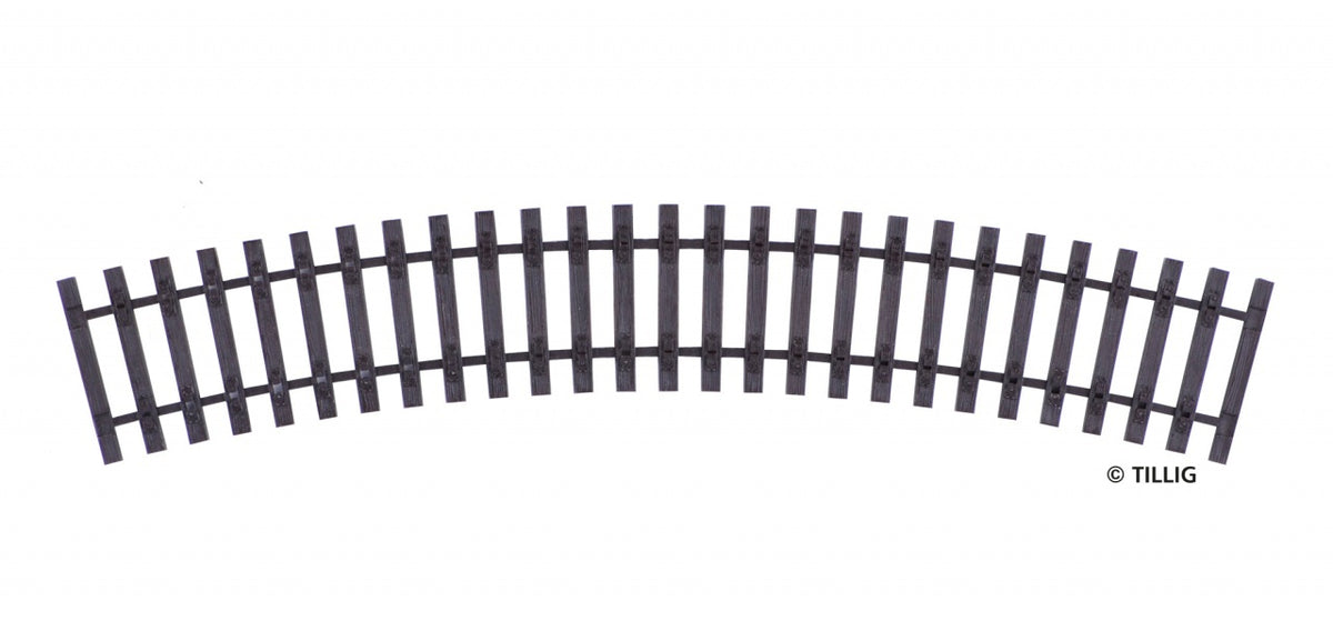 Tillig 85043, Gebogenes Schwellenband R484/30° , / H0