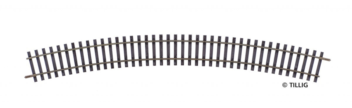 Tillig 85145, Gebogenes Gleis R543/30° / H0