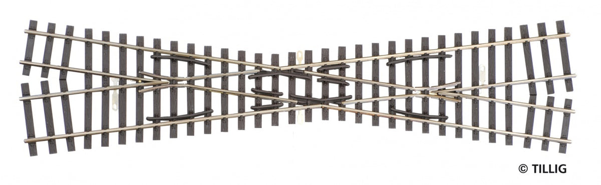 Tillig 85263, Kreuzung H0 links/H0m rechts, Länge 232 mm / H0 - H0m