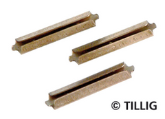 Tillig 85501, 25 Schienenverbinder, brüniert