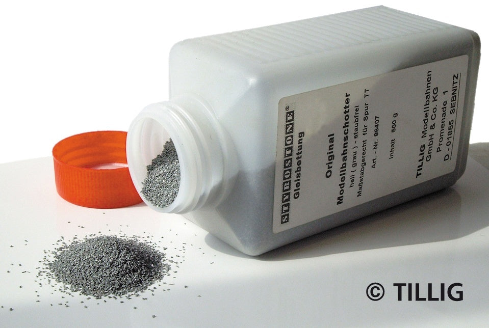 Tillig 86407, Schotter dunkel (grau), 500 g