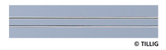 Tillig, 87007, Tramgleis 211mm, 1 spurig, Asphalt, H0m/TT