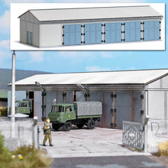 Busch 8808, Fahrzeughalle, Bausatz / TT