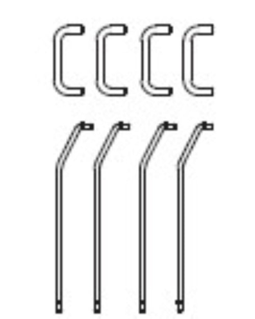 Piko 59420-18, Handstangen (8tlg.) / H0