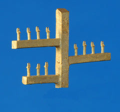 MMC 900044, Griffstangenhalter, flach, Kriegsbauart, 11 Stück / TT