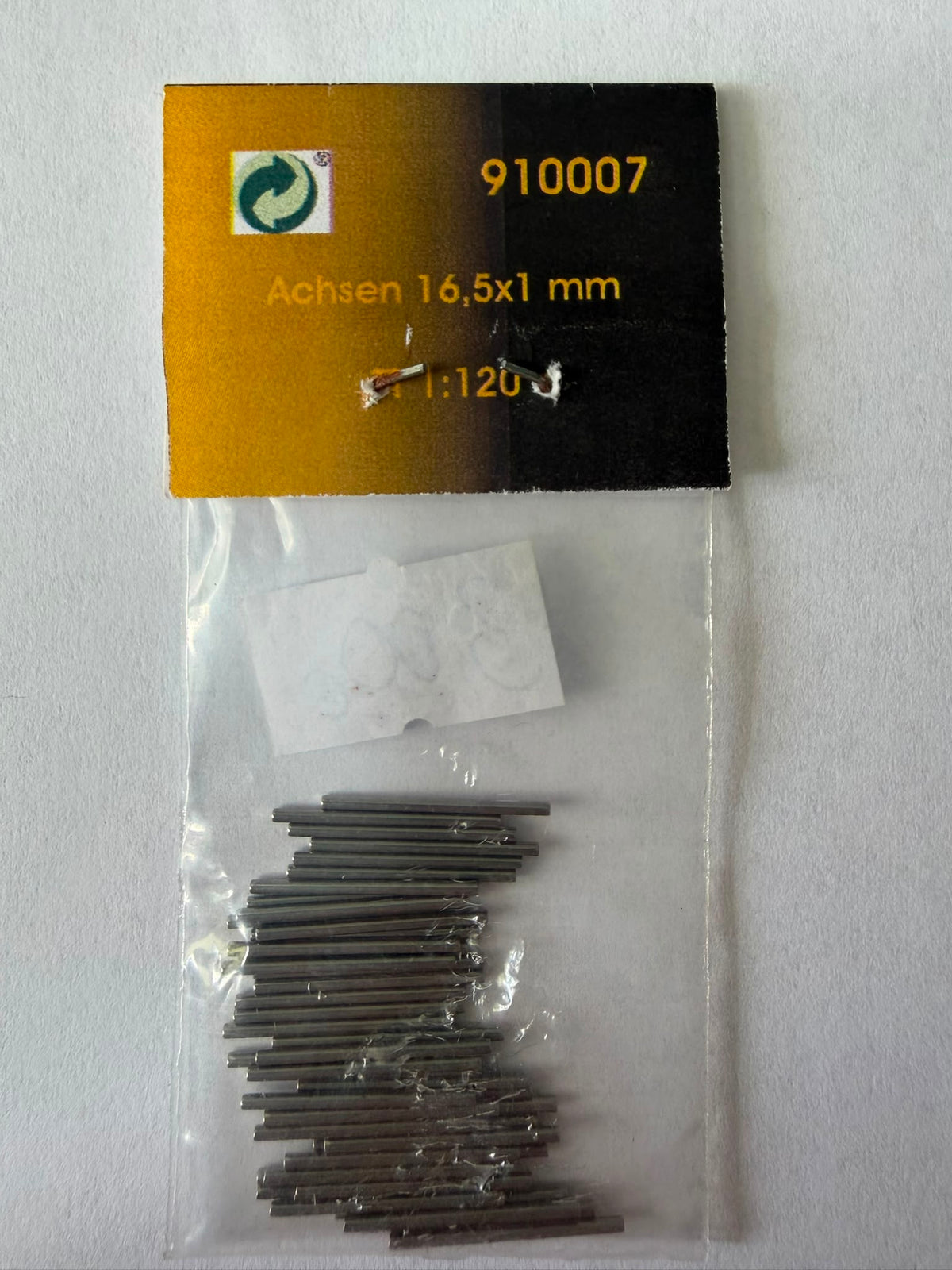 Hädl 910007 – Achsen 16,5 × 1 mm / TT