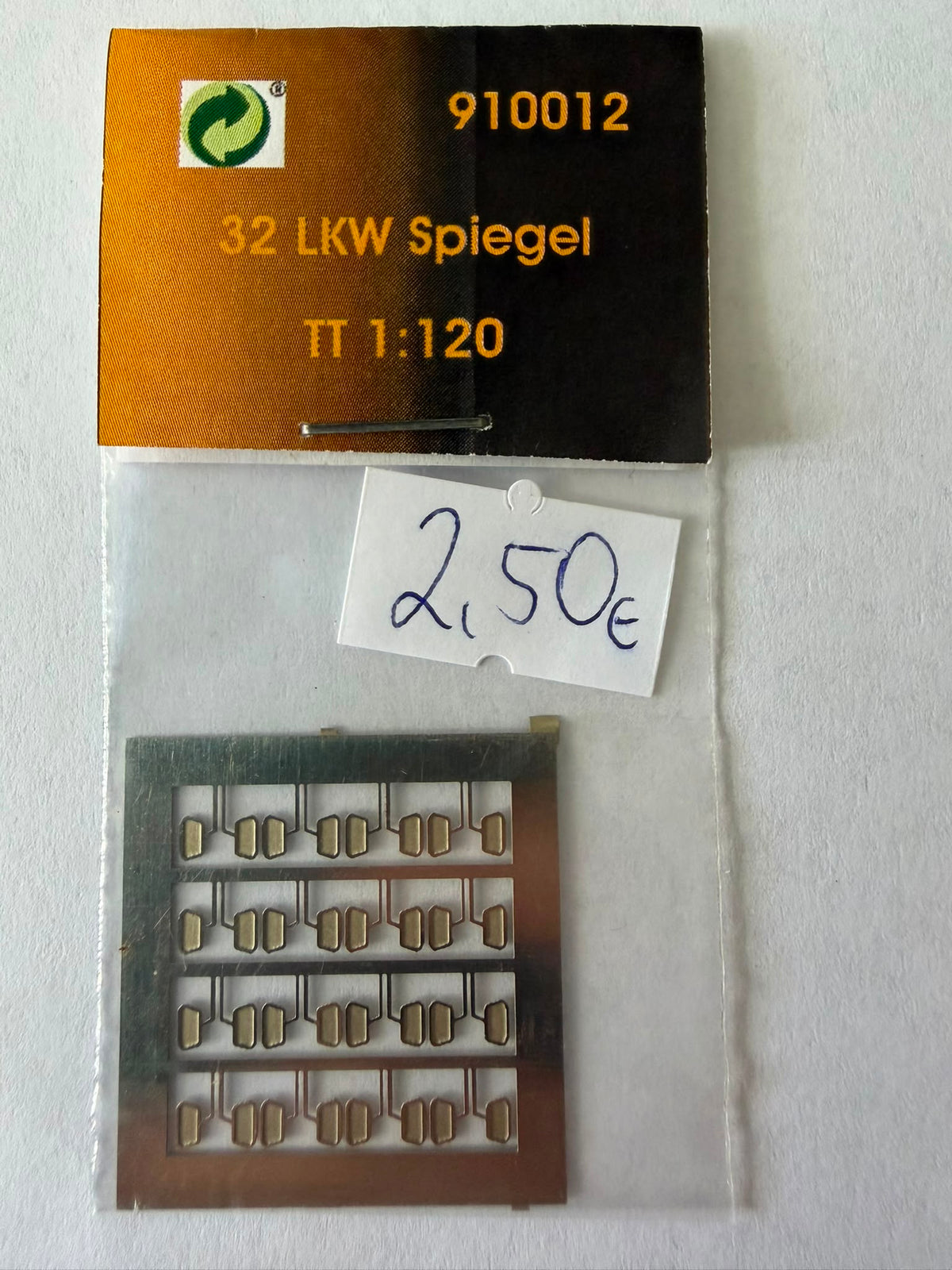 Hädl 910012 – 32 LKW-Spiegel – Ätzteile, unlackiert / TT