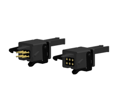 Brawa 93717, 6-polige elektrische Kupplung für NEM Normschacht, / H0