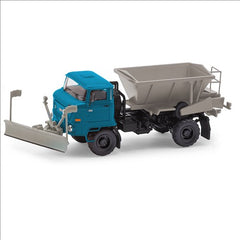 Busch 95561, IFA L60 mit Schneepflug und Streuaufbau D 035, 1988 / H0