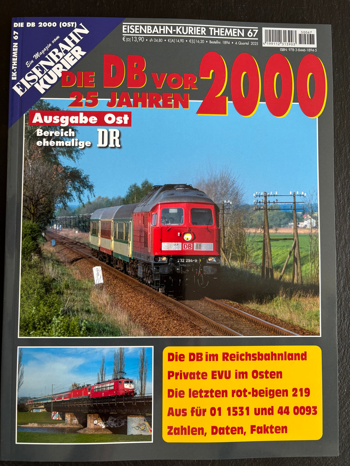 Eisenbahn-Kurier Themen. DB vor 25 Jahren Ausgabe Ost