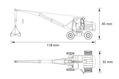 Auhagen 41675, Lader T172 Kohlegreifer,  Bausatz / H0