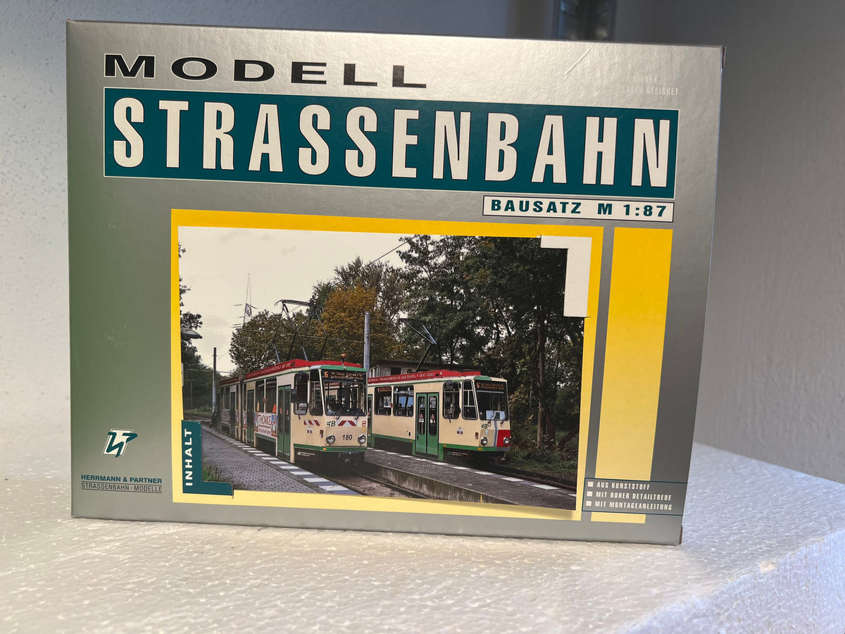 Herrmann & Partner 22071/C, Straßenbahn TATRA KT4D, Brandenburg, Bausatz / H0m