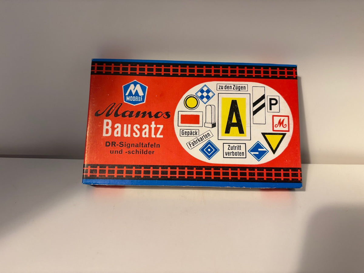 Mamos / VERO, 6/02, DR - Signaltafeln und Schilder , original verpackt und komplett / H0-TT