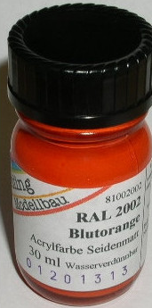 Oesling Modellbau RAL 2002 Blutorange seidenmatt