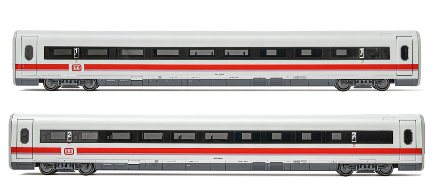 Lima HL4677, 2er-Set Ergänzungswagen für ICE 1 Baureihe 401 der DB, Ep. IV-V / H0