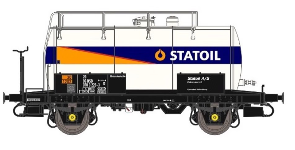 Dekas DK-871012 STATOIL Kesselwagen DSB H0