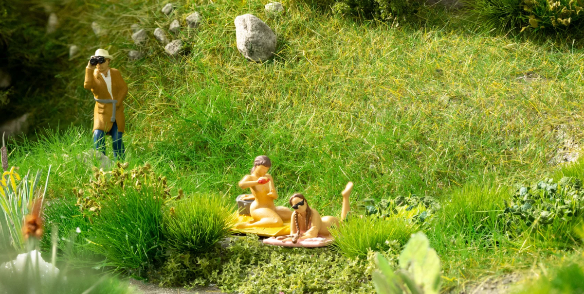 NOCH 16607 Funny-Scenes „Spanner“ – Humorvolle Strandszene, Spur H0