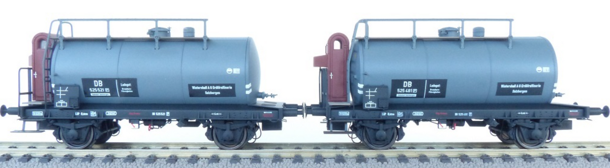 Exact Train EX20507B 2er-Set 24 m³ Leichtbau-Kesselwagen Wintershall DB H0