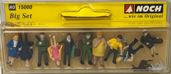NOCH 15000 Big Set – Großpackung mit vielen Figuren, Spur H0