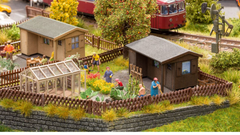 NOCH 12030 Im Garten – Laser-Cut-Deko-Szene, Spur H0, 1:87